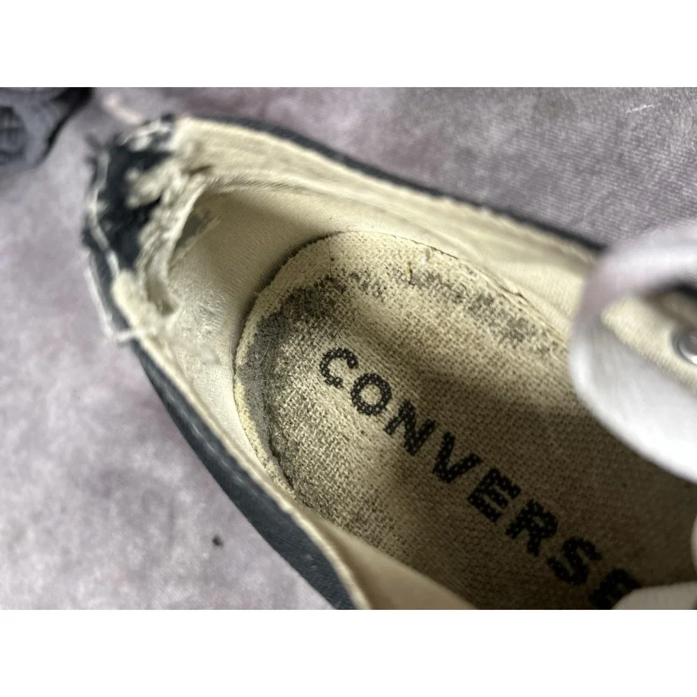 Converse Run Star Hike Low Platform Sneakers Black White Women's 6 Men's 4.5